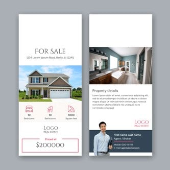 Free real estate – door hanger template