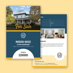 Free real estate – flyer template