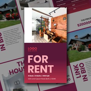 Free real estate – instagram stories template