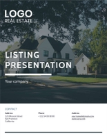 Free real estate – listing presentation – classic template