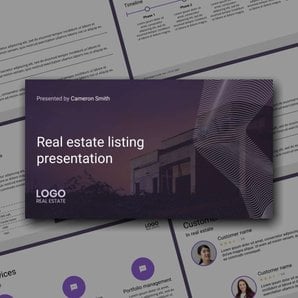 Free real estate – listing presentation – geometry template