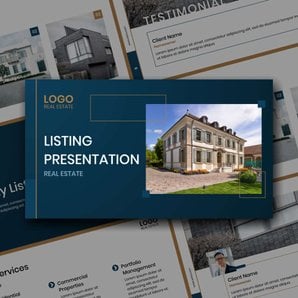 Free real estate – listing presentation – simple template