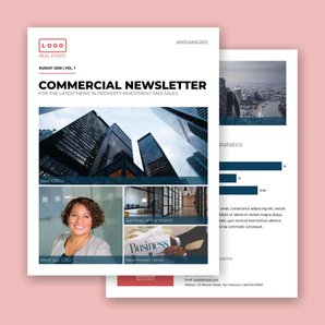 Free real estate – newsletter template