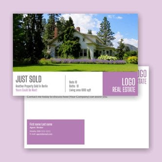 Free real estate – postcard template