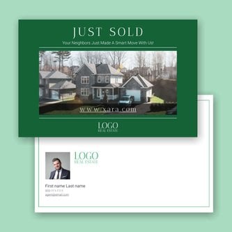 Free real estate – postcard template