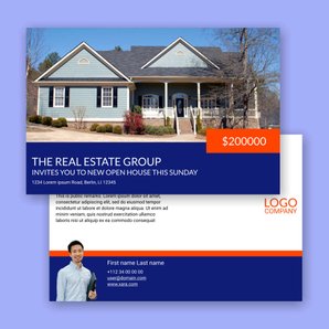 Free real estate – postcard template