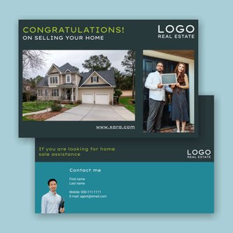 Free real estate – postcard template