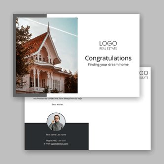 Free real estate – postcard template