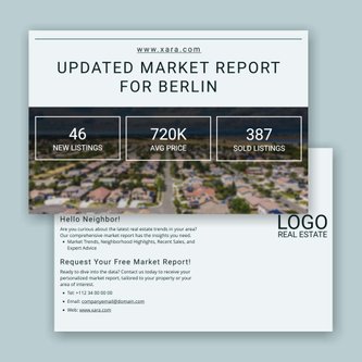 Free real estate – postcard template