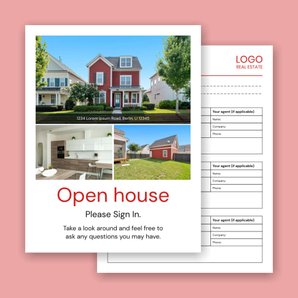 Free open house sign-in sheet template