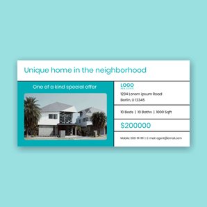 Free real estate – twitter template