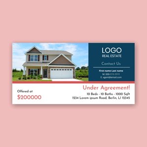 Free real estate – twitter template