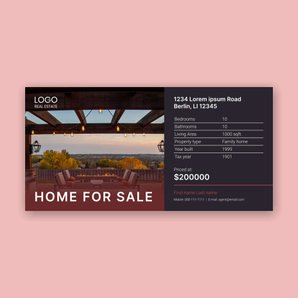 Free real estate – twitter template