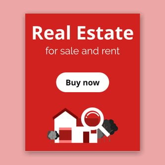 Free real estate – web banner template