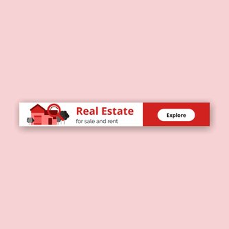 Free real estate – web banner template