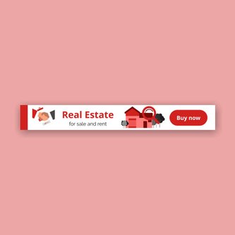 Free real estate – web banner template