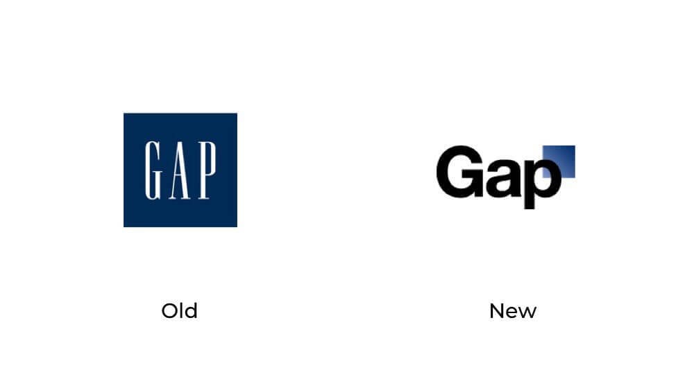 Gap old vs new logo