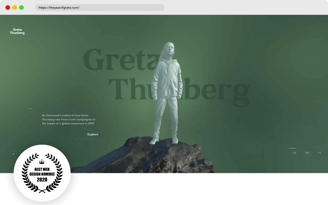 Branding website Greta