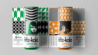 Fritzkola branding example