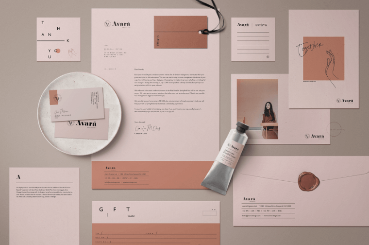 Brand stationery example