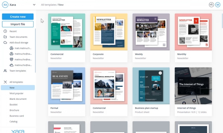Create superior business and marketing documents with Xara Cloud