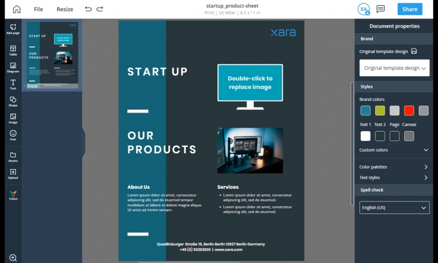 Create superior business and marketing documents with Xara Cloud