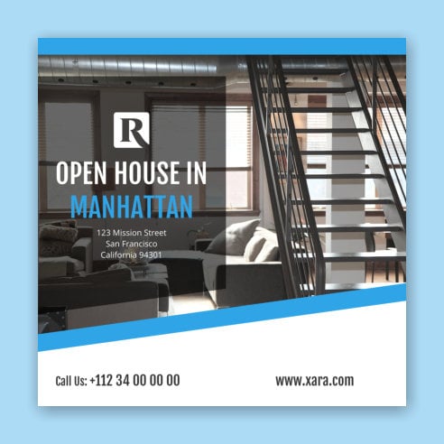 Real Estate Instagram Template Xara Cloud Open House