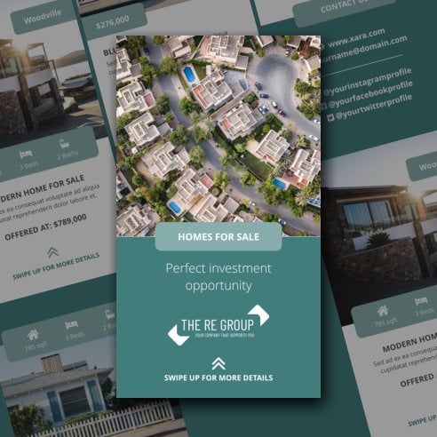 Real Estate Instagram Stories Template Xara Cloud