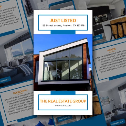 Real Estate Instagram Stories Template Xara Cloud Just Listed