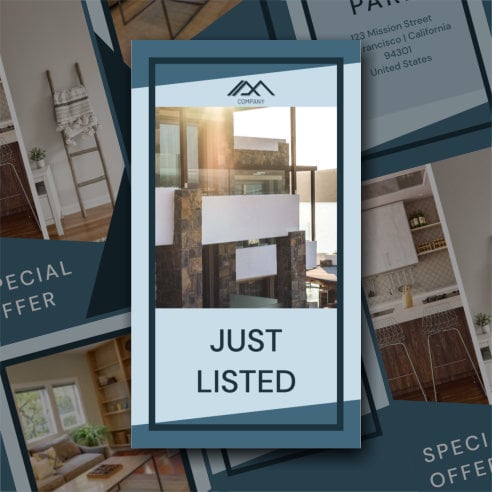 Real Estate Instagram Stories Template Xara Cloud Just Listed