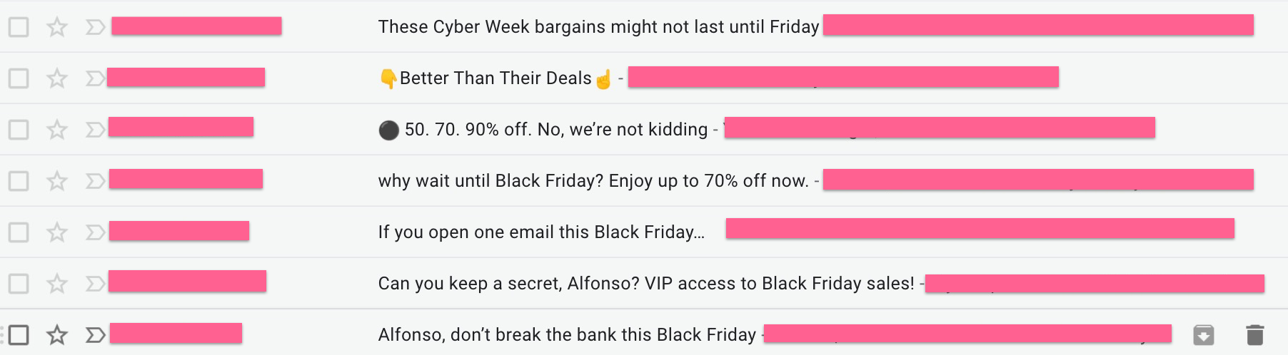 Best black friday subject lines