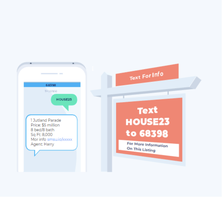 real estate sms marketing example