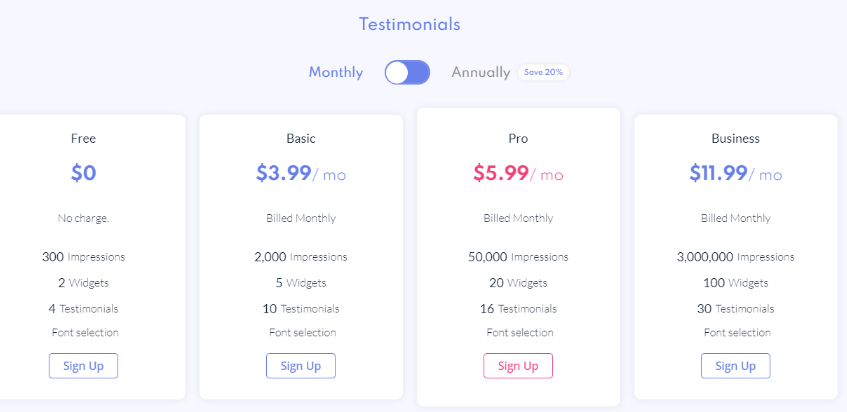 CommonNinja Pricing