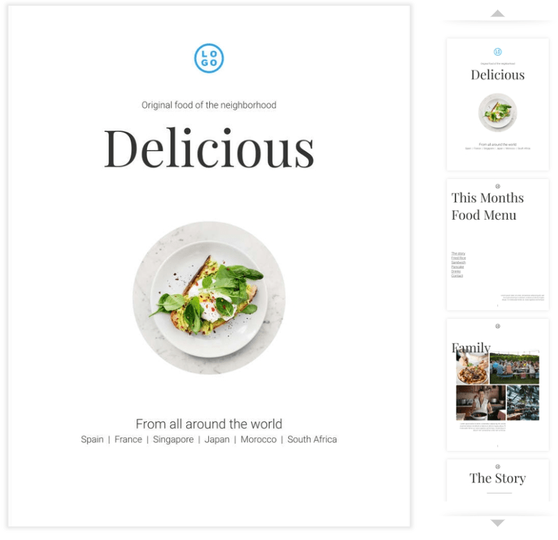 The Food Menu Template