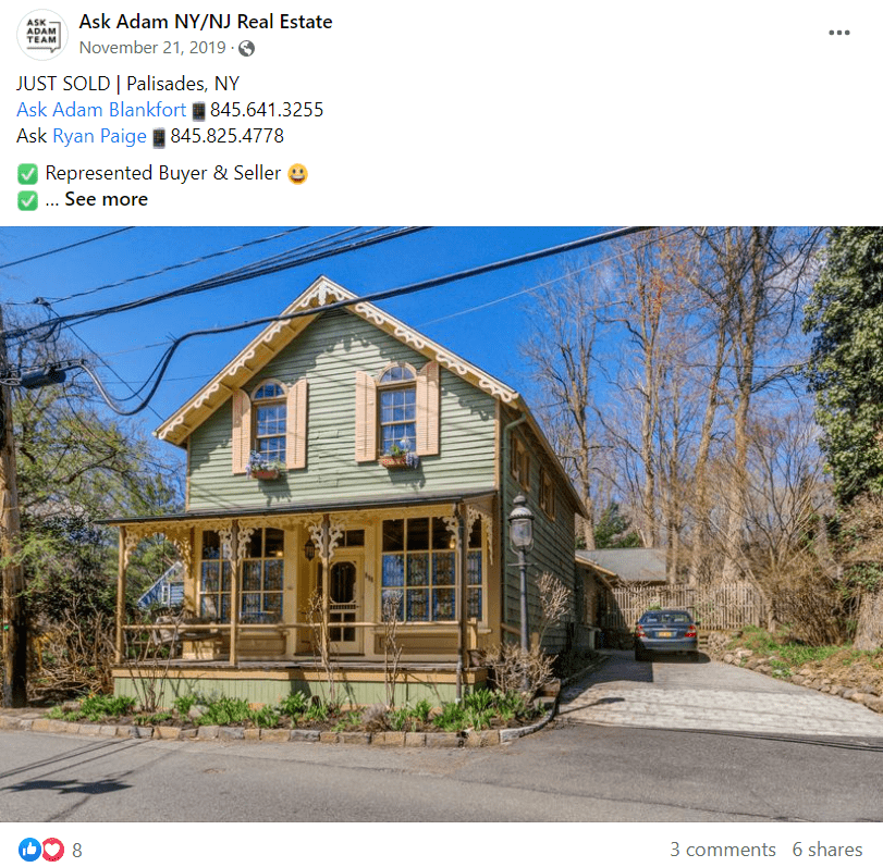 Real Estate Facebook Post Idea