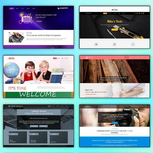100% customisable Templates