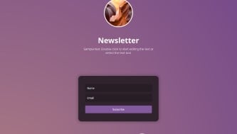 Newsletter Subscription Website