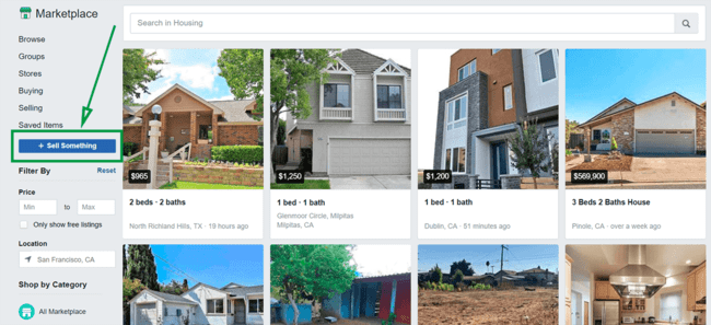 Facebook MarketPlace Ads for Real Estate