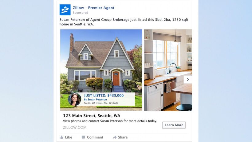 Zillow Real Estate Carousel Ad