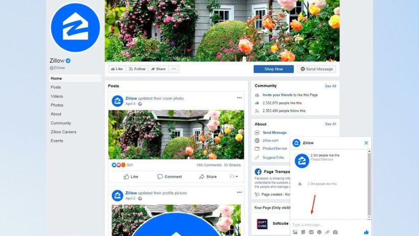 Zillow Messenger Ads
