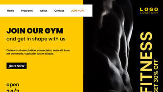 fitness gym website