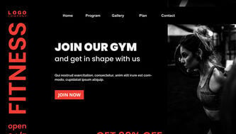 Fitness gym website
