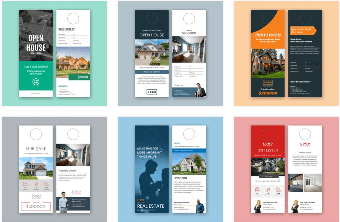 Door Hanger Template for Real Estate Examples