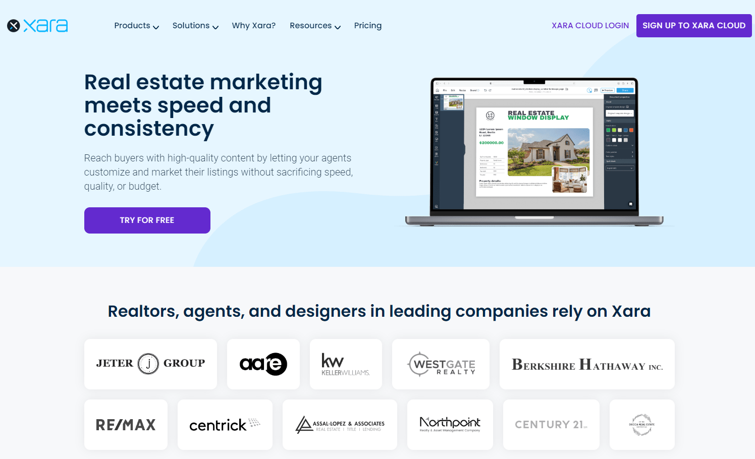 Real Estate Xara Website