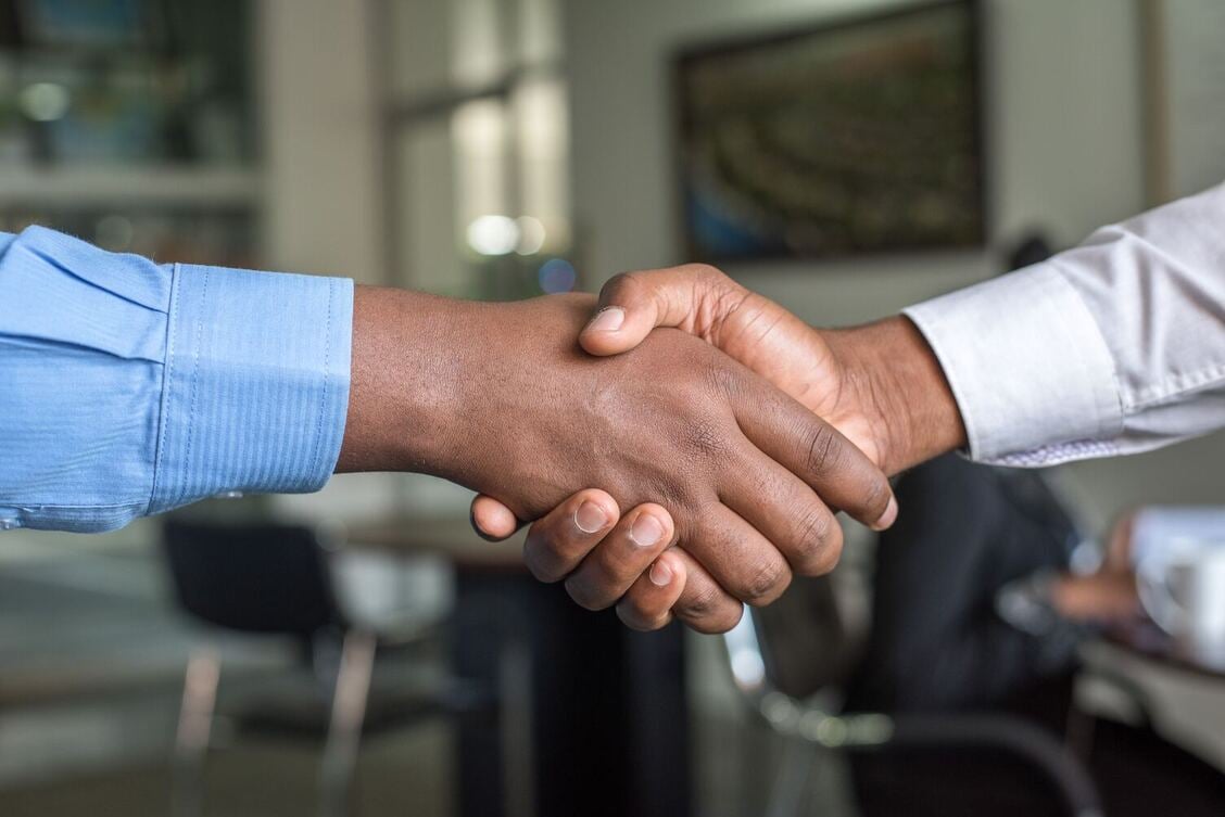 Business handshake