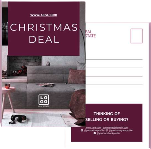 Seasonal Real Estate Postcards Ideas Template