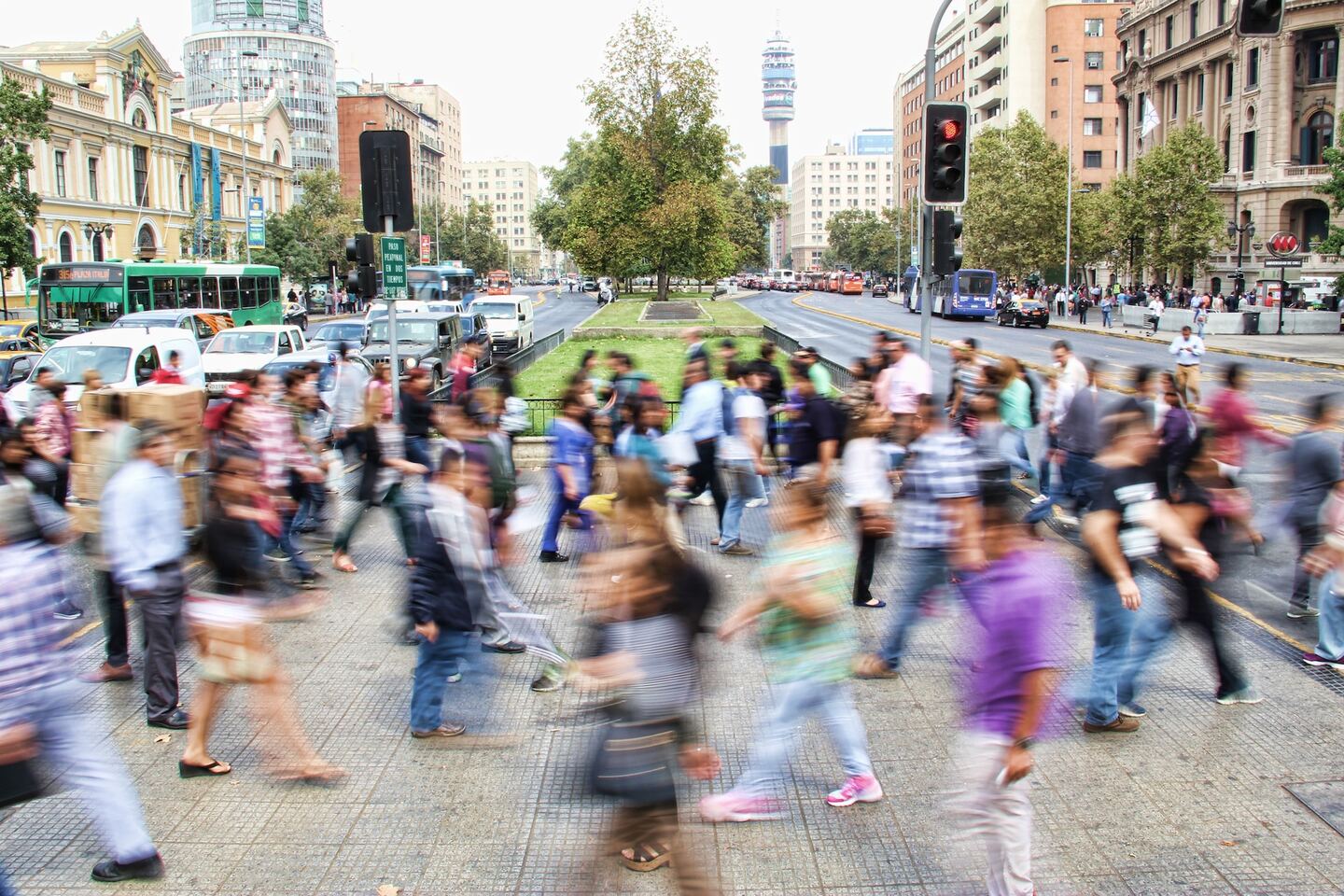 People walking in a city