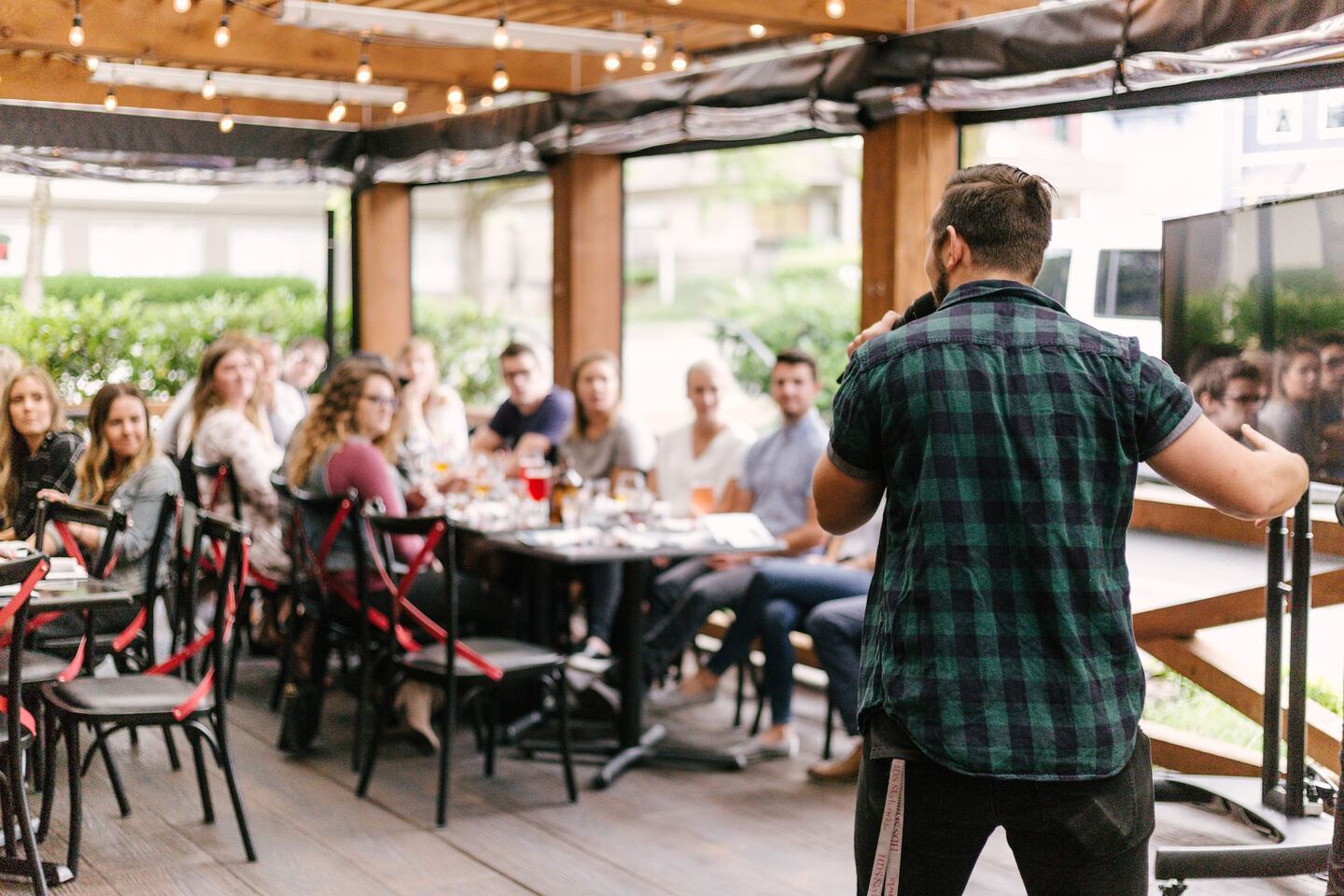 Launch party of a real estate business