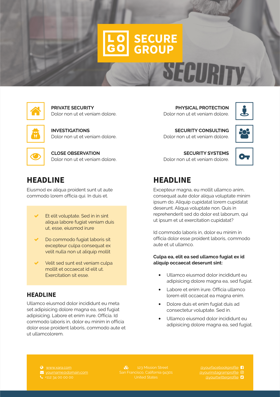 Security Product Sheet A4