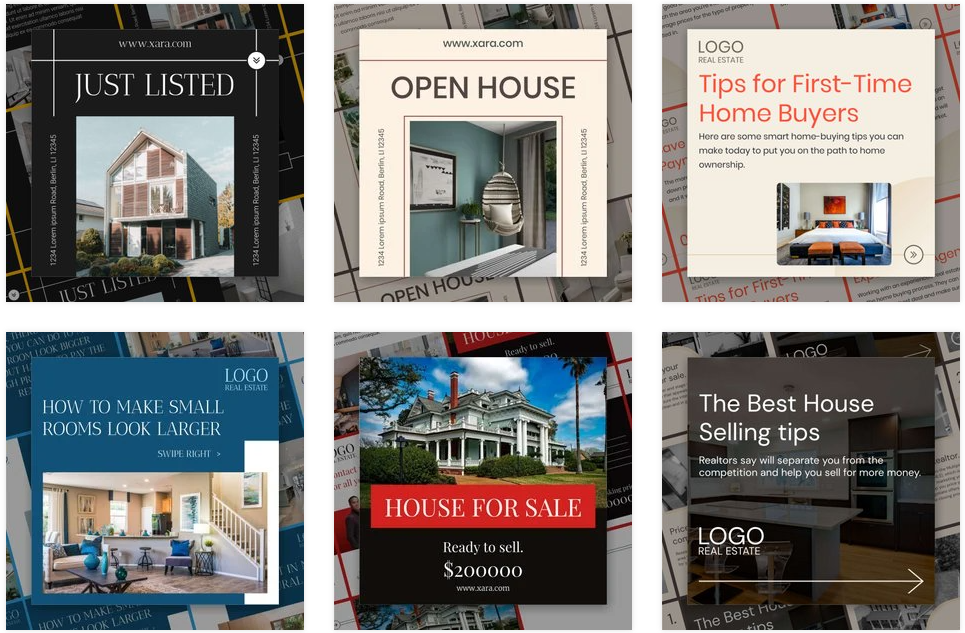 Real Estate Carousel Templates for Facebook